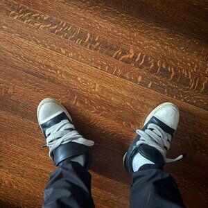 Rick Owen's Temple Low Top Jumbo Laces Size 11/43 Used + Hellstar longsleeve